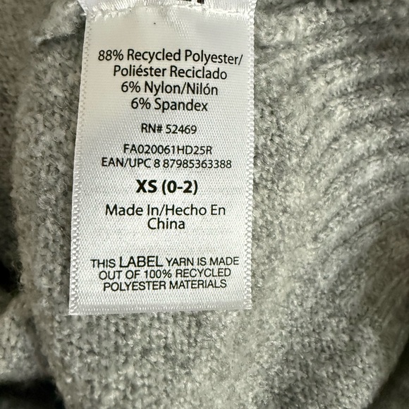 Woman’s Free Assembly Embellished Heather gray sweater size 0/2 - Picture 6 of 7